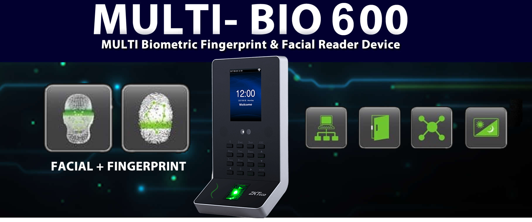 multi biometric Fingerprint reader device